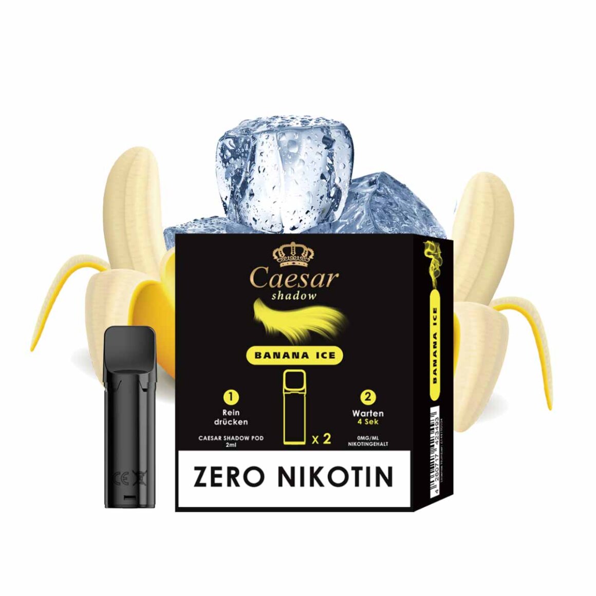 Caesar Shadow - Banana Ice 0mg/ml - Pod
