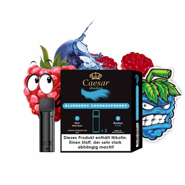 Caesar Shadow - Blueberry Sour Raspberry - Pod (2er Pack)