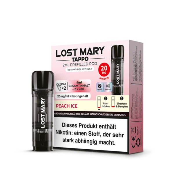 Lost Mary Tappo - Peach Ice - Pod (Pack of 2)