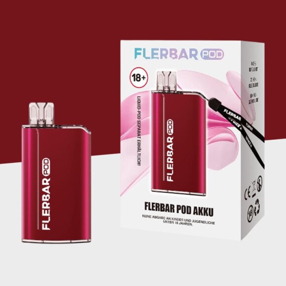 Flerbar - Red - Pod System - Basisgerät (Akkuträger)