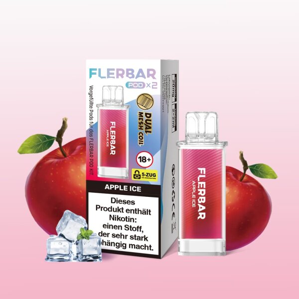 Flerbar - Apple Ice - Pod (2er Pack)