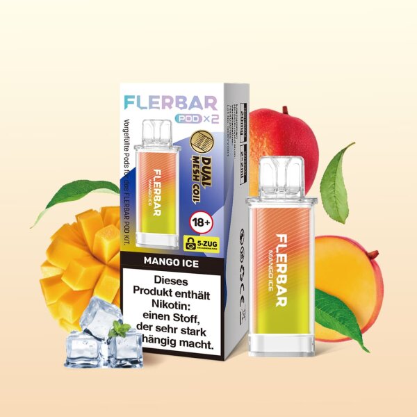 Flerbar - Mango Ice - Pod (Pack of 2)