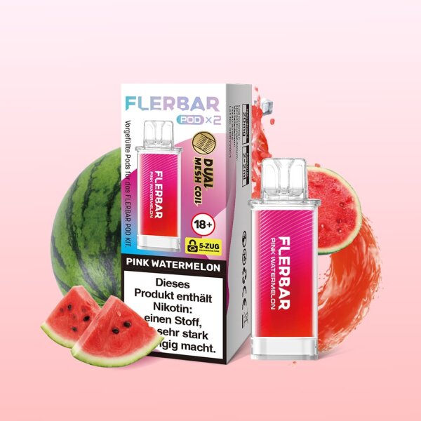 Flerbar - Pink Watermelon - Pod (Pack of 2)