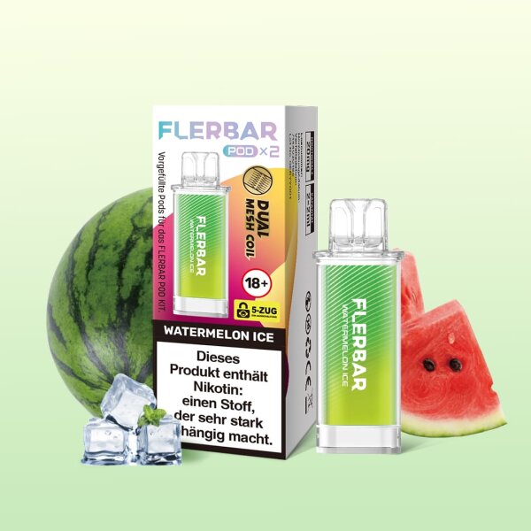 Flerbar - Watermelon Ice - Pod (Pack of 2)