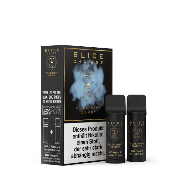 BLICE Charge - Blue Mint Candy - Pod (2er Pack)