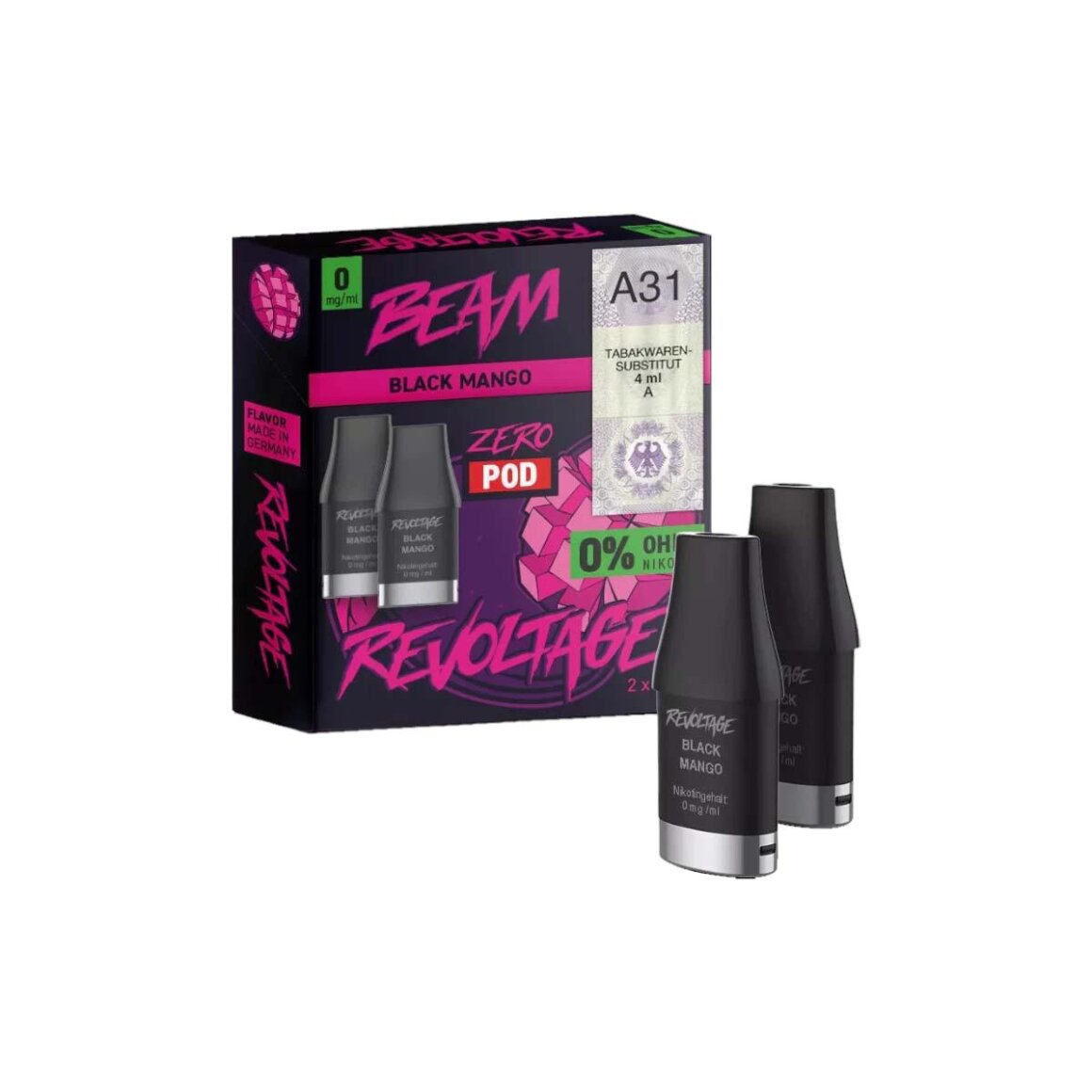 Revoltage Beam Dual Black Mango - Pod - Nikotinfrei, 7,99 Revoltage Beam Dual Black Mango - Pod - Nikotinfrei, 7,99