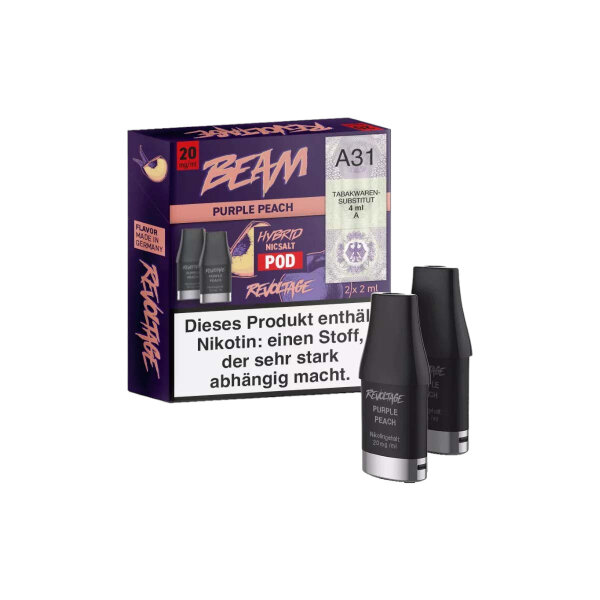 Revoltage Beam Dual - Purple Peach - Pod (Pack of 2) - 20 mg