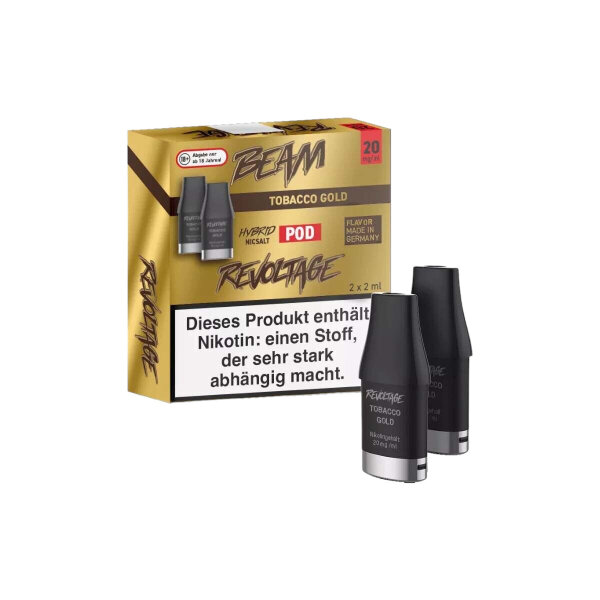 Revoltage Beam Dual - Tobacco Gold - Pod (2er Pack) - 20 mg