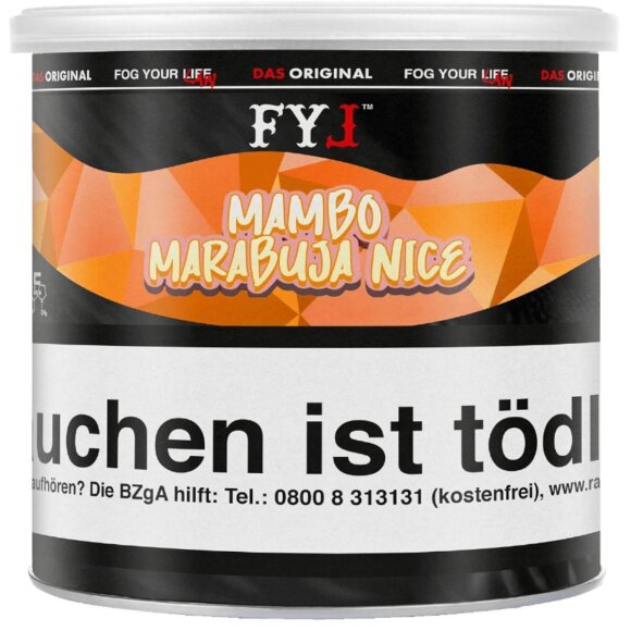 FOG YOUR LAW Tabak 70g - Mambo Maracuja Nice