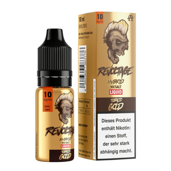 Revoltage - Tobacco Gold 10 mg - Vape Juice
