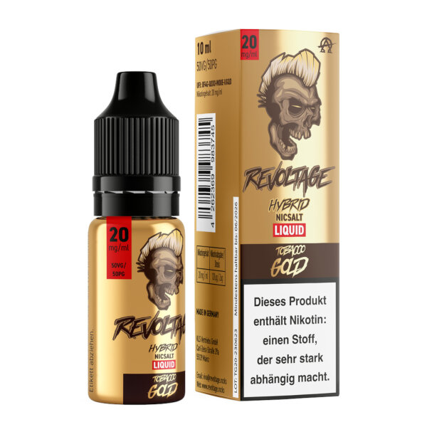 Revoltage - Tobacco Gold 20 mg - Vape Juice