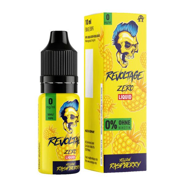 Revoltage - Yellow Raspberry - Nicotin free  - Vape Juice