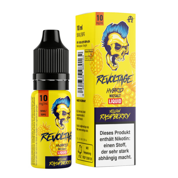 Revoltage - Yellow Raspberry 10 mg - Vape Juice
