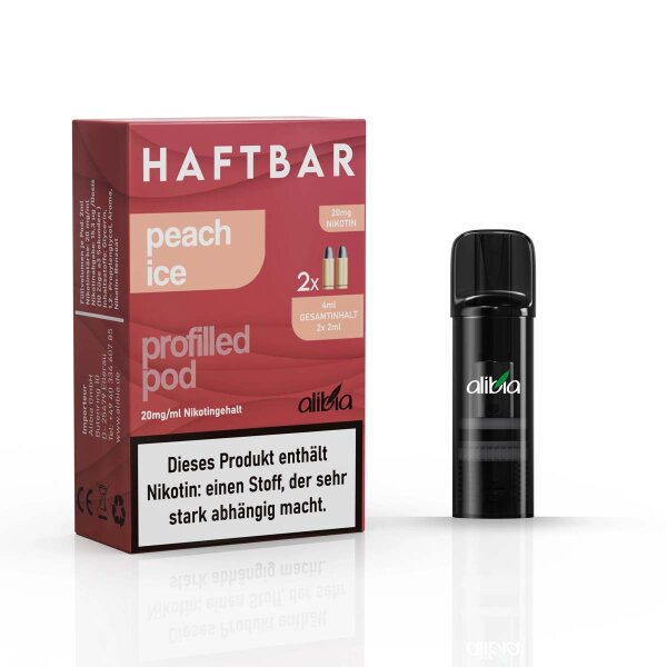 Haftbar by Haftbefehl - Peach Ice - Pod (Pack of 2)