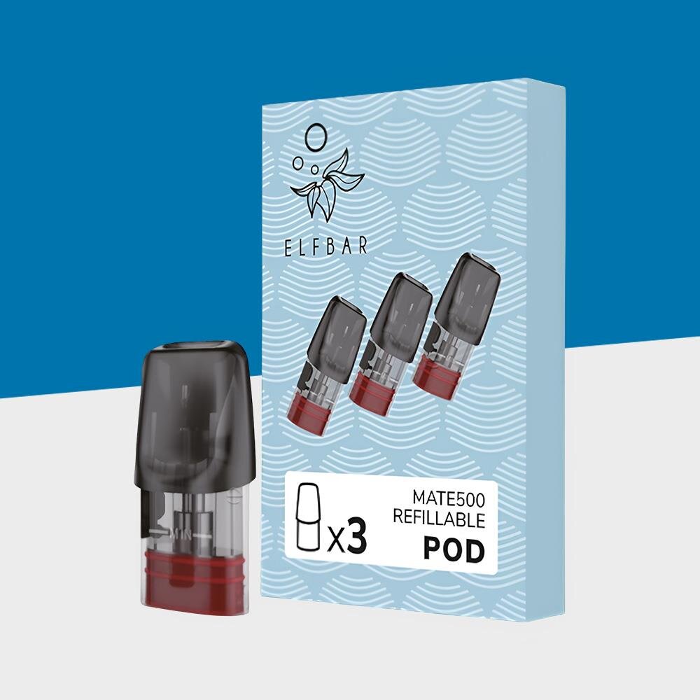 elfbar mate500 pods Elfbar Mate500 | Leerpod | Liquid Pod | 3er Pack main image 1