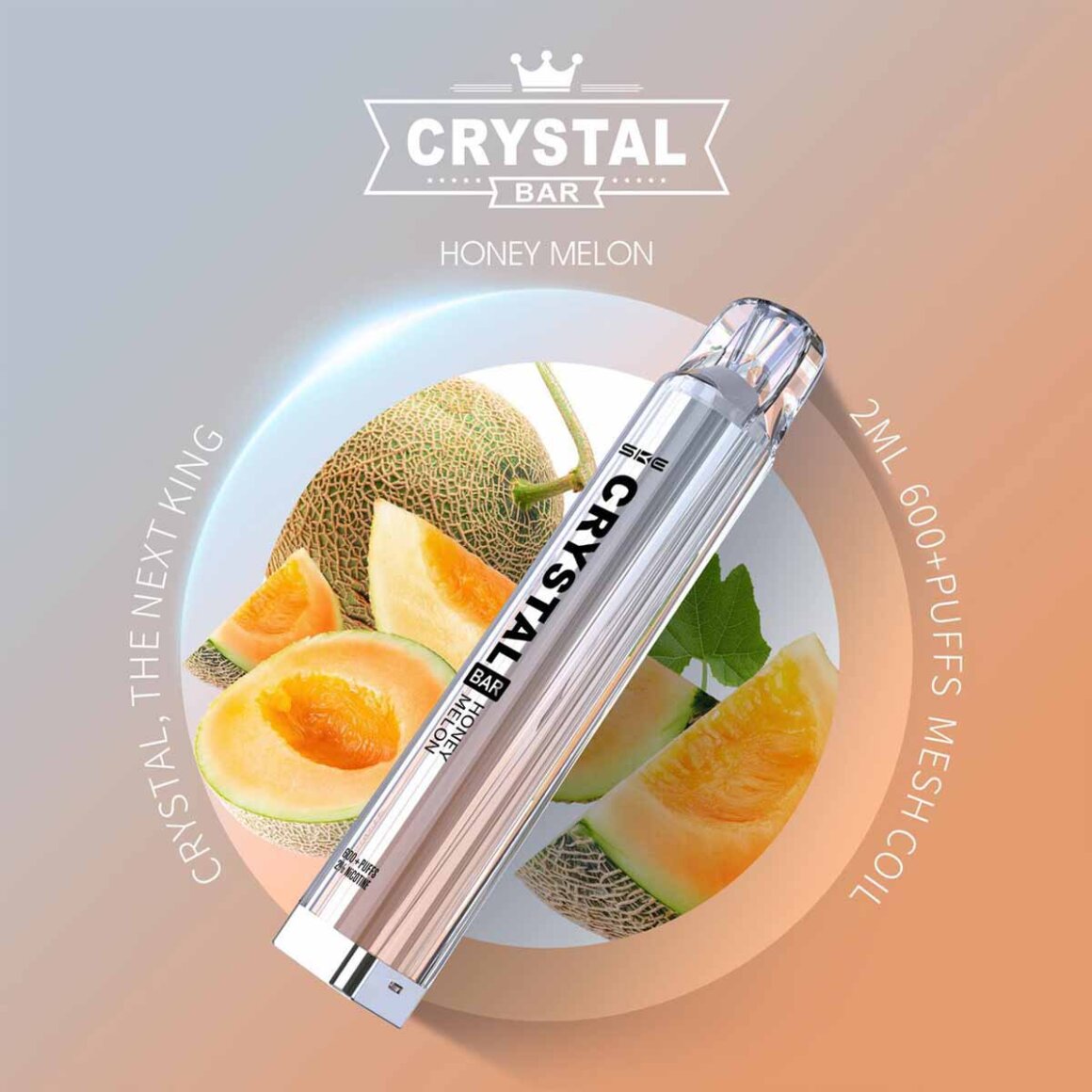 SKE Crystal Bar 600 - Honey Melon - Vape | kaufen, 5,99