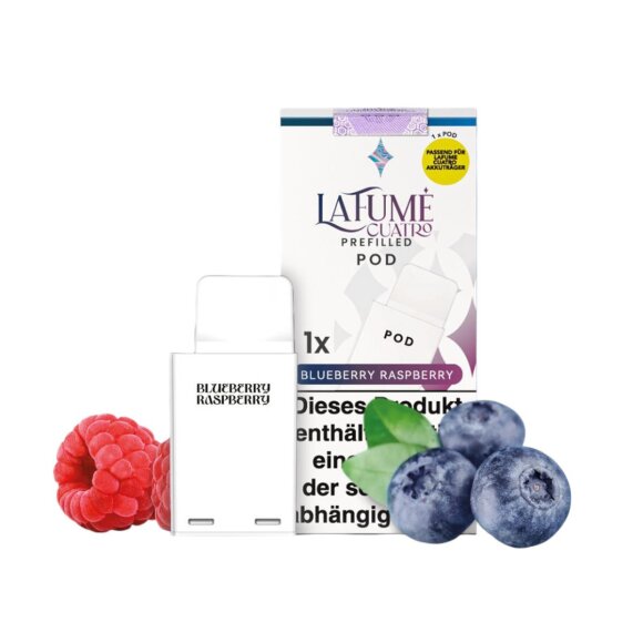La Fume Cuatro - Blueberry Raspberry - Pod