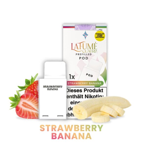 La Fume Cuatro - Strawberry Banana - Pod