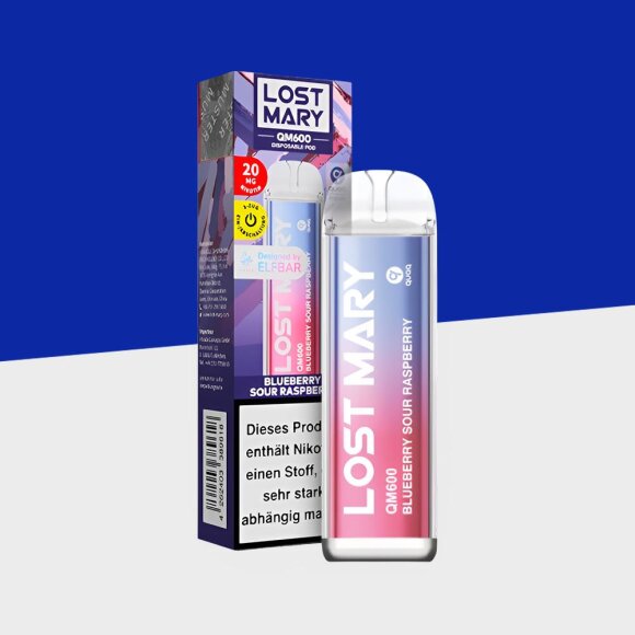 Lost Mary QM600 - Blueberry Sour Raspberry - Einweg Vape