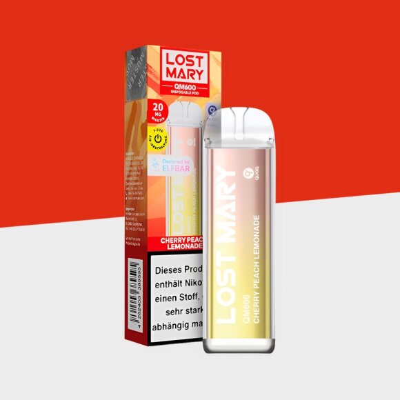 Lost Mary QM600 - Cherry Peach Lemonade - Einweg Vape