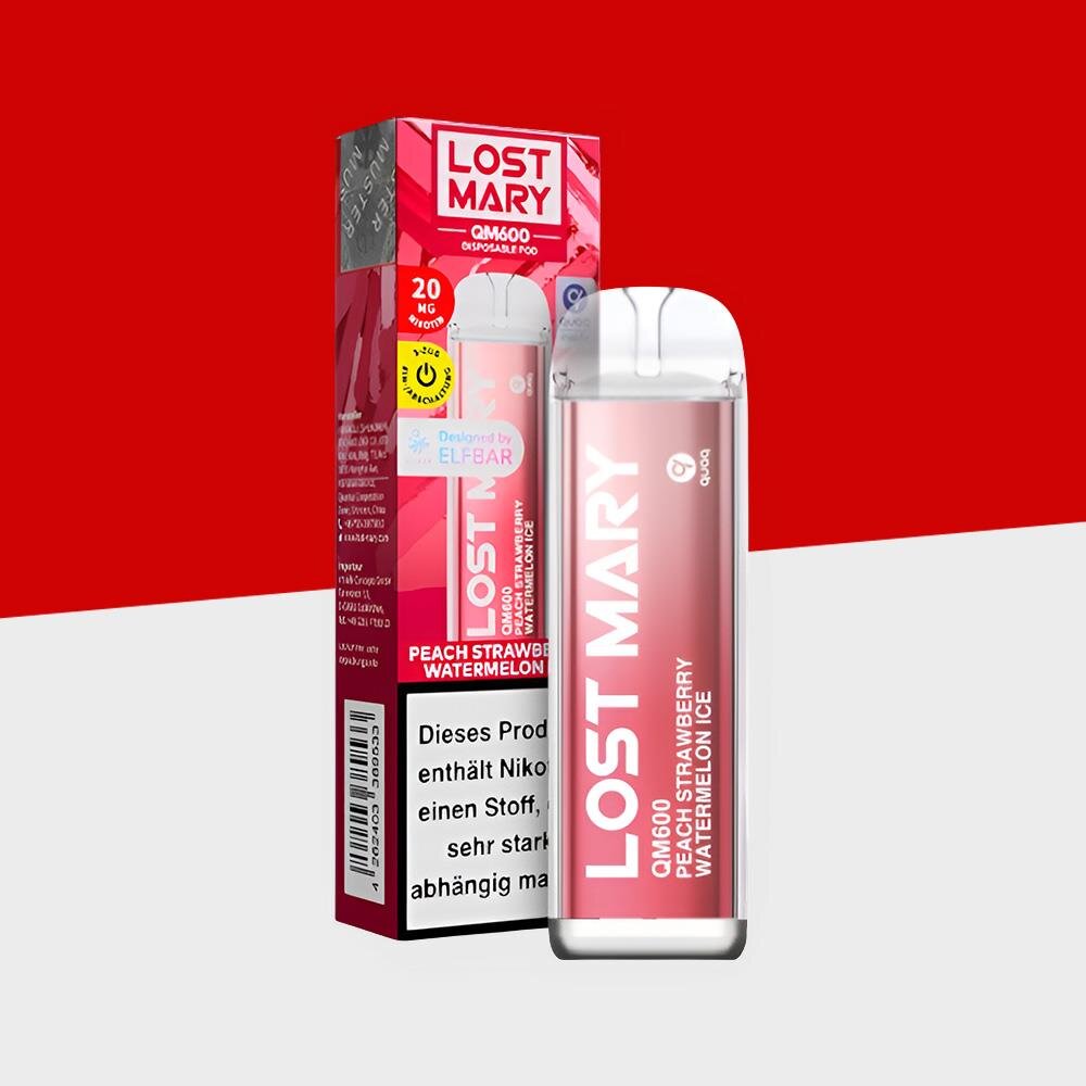 Lost Mary QM600 - Peach Strawberry Watermelon Ice, 6,99