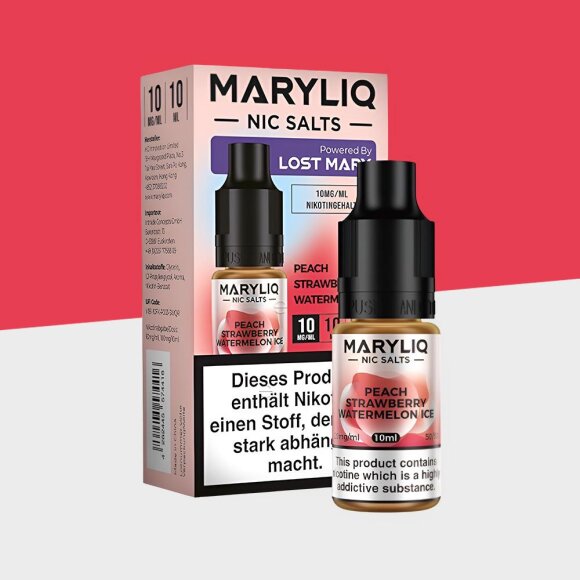 Maryliq by Lost Mary - Peach Strawberry Watermelon 10mg/ml - E-Liquid