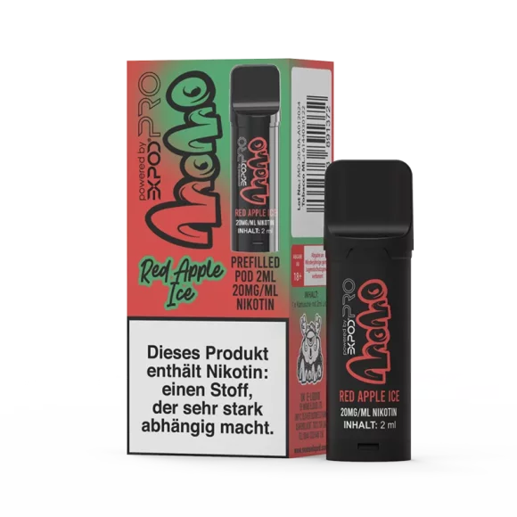 eXvape Expod Pro Momo - Red Apple Ice - Pod 20mg