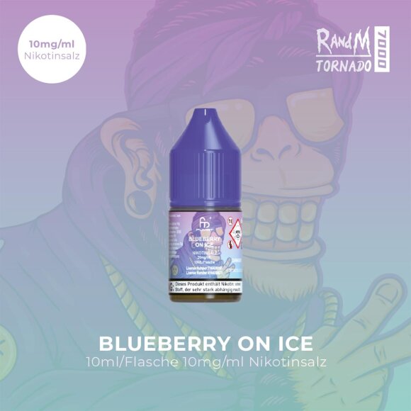 RandM Tornado - Blueberry on Ice 10mg/ml - E-Liquid