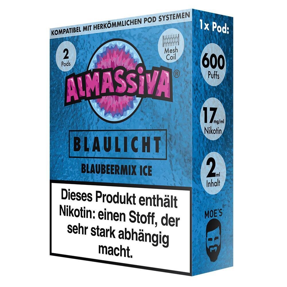 al massiva pods elfbar Al Massiva - Blaulicht Pod (2er Pack)