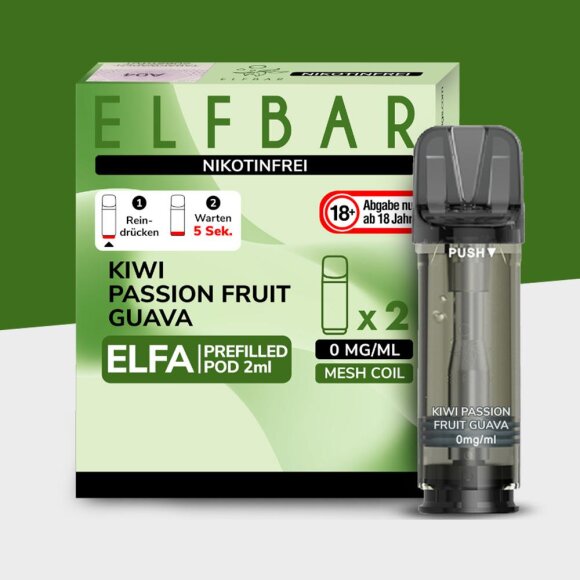 ELFA by Elfbar - Kiwi Passion Fruit Nikotinfrei - Pod (2er Pack)