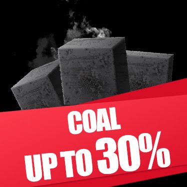 Up to 30% on Charcoal