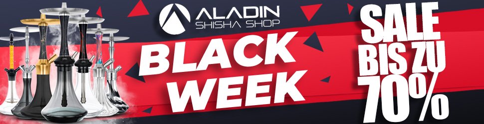 Black Week Sale im Aladin Shisha Shop