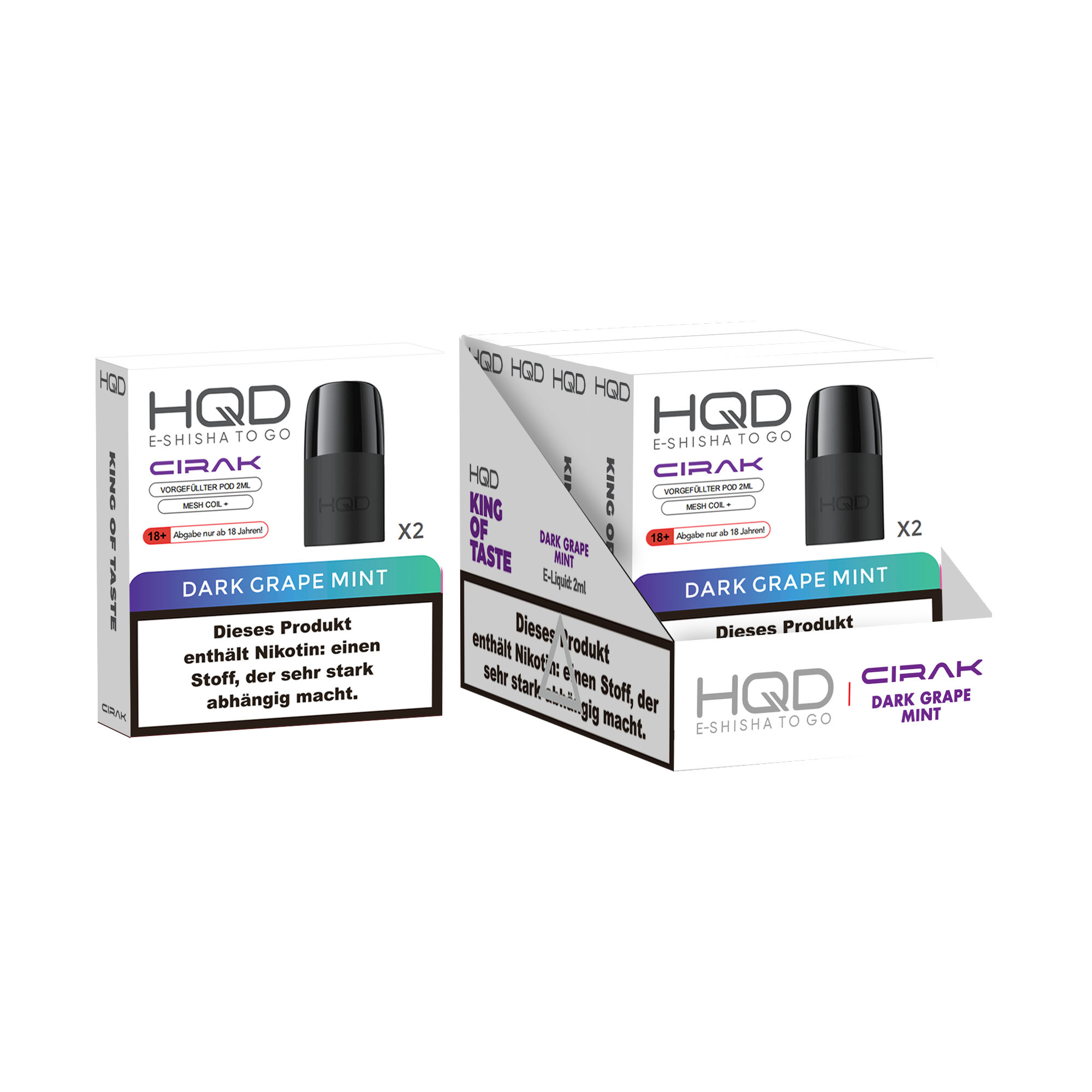 HQD Cirak - Pods - Dark Grape Mint HQD Cirak - Pods - Dark Grape Mint