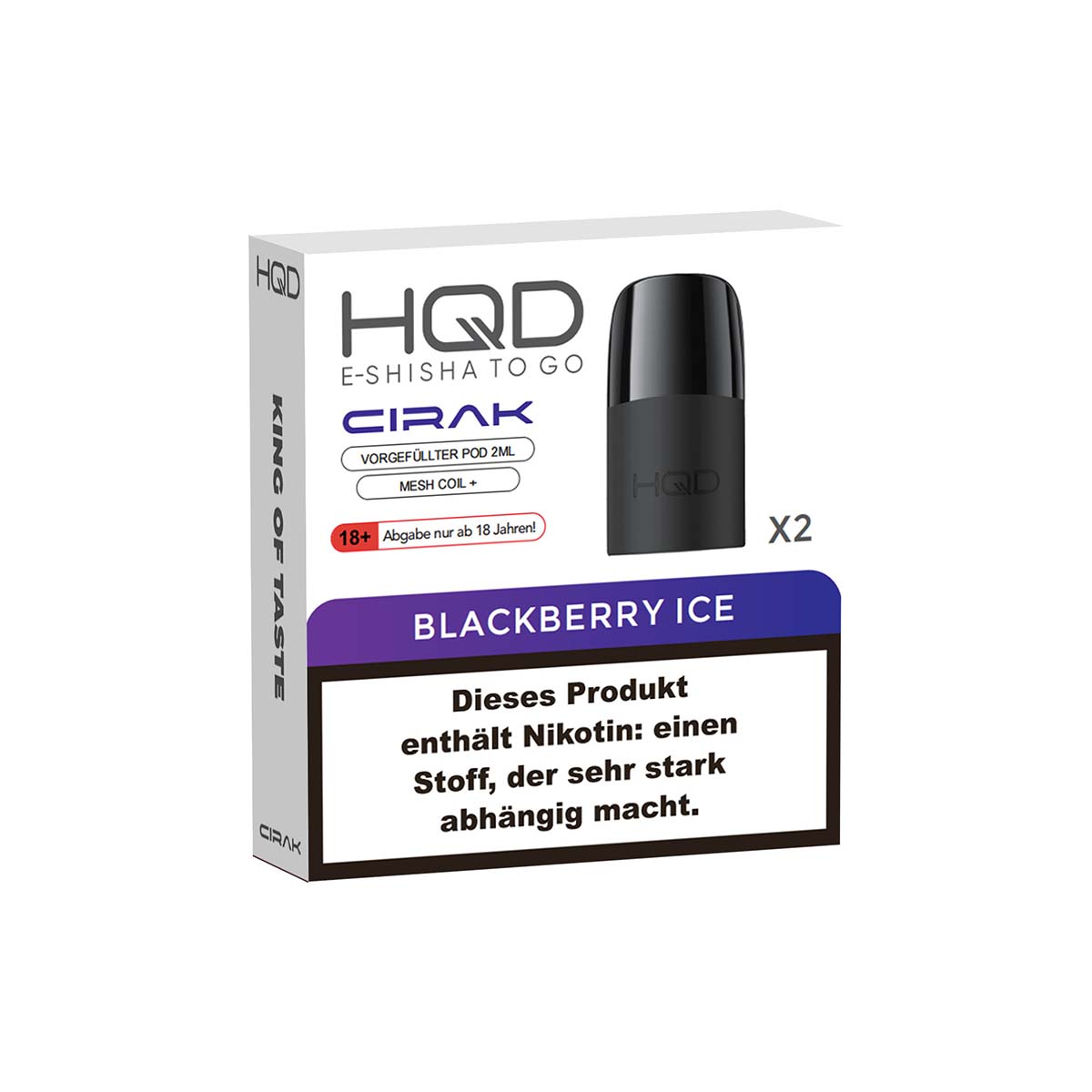 HQD Cirak - Blackberry Ice - Pod (2er Pack) HQD Cirak - Blackberry Ice - Pod (2er Pack)