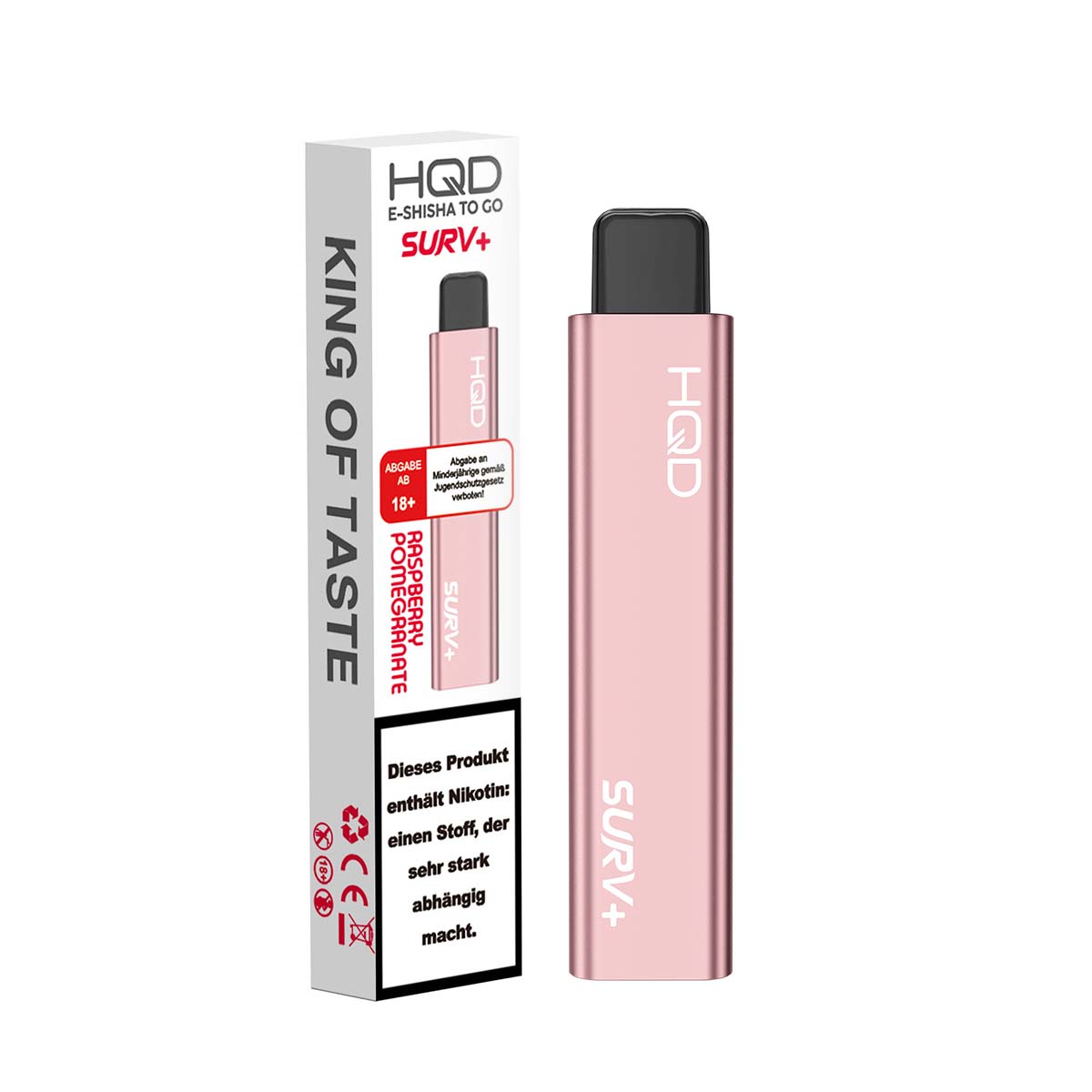 HQD Surv+ - Raspberry Pomegranate - Einweg Vape HQD Surv+ - Raspberry Pomegranate - Einweg Vape